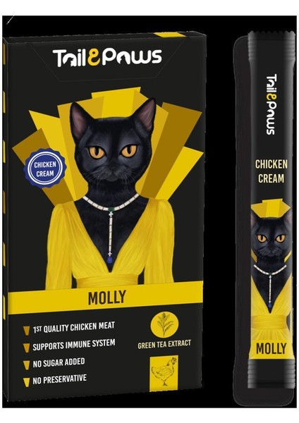 Tail&paws Molly Tavuklu Cream 15 G x 5 Adet
