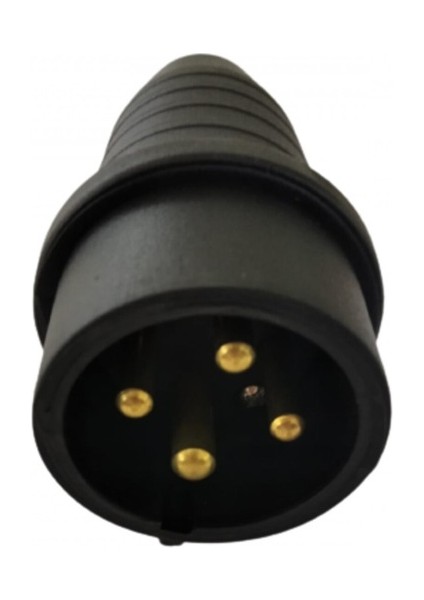 4x32a Ip44 Düz Fiş Kauçuk Metesan