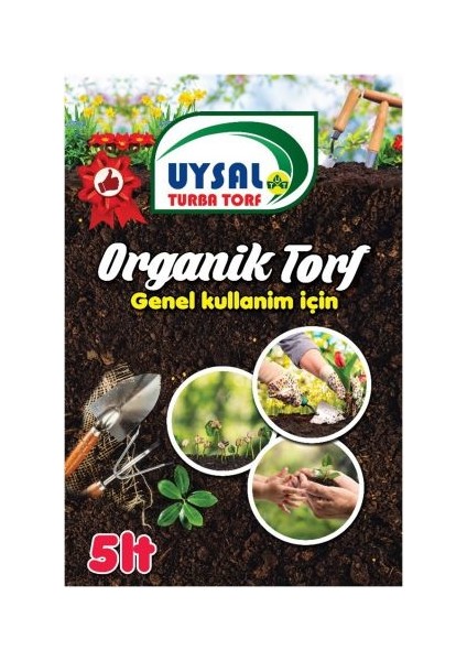 Organik Torf 5 Lt Genel Kullanım "Çiçektoprağı)