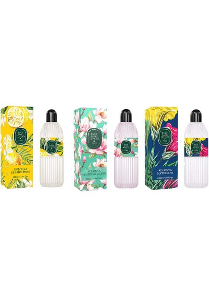 Kolonya Çeşme Limonu, Manolya Çiçeği ve Hatıralar Pet Şişe 400 ml