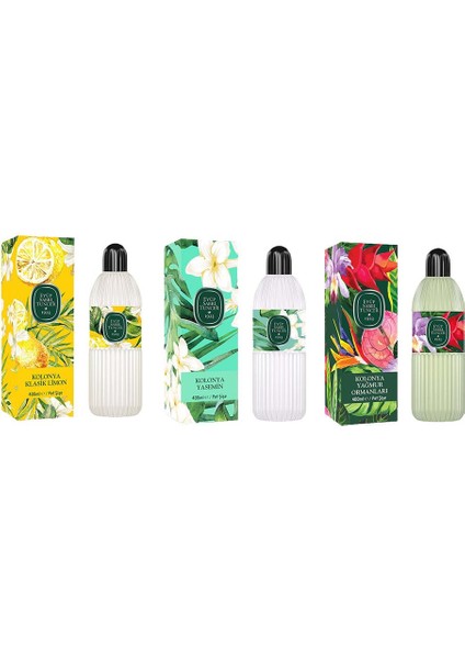 Kolonya Klasik Limon, Yasemin ve Yağmur Ormanları Pet Şişe 400 ml