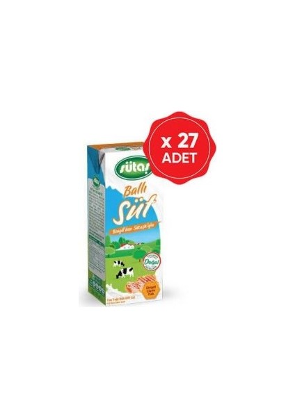 Süt Ballı 180 ml x 27 Adet