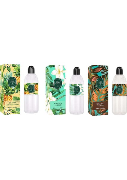 Kolonya Hawaii Ananas, Yasemin ve Tütün Pet Şişe 400 ml