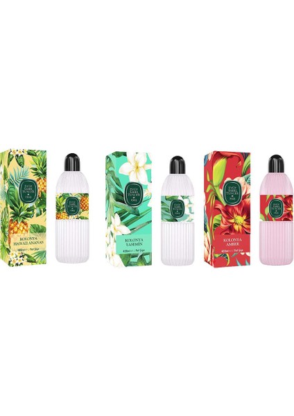 Kolonya Hawaii Ananas, Yasemin ve Amber Pet Şişe 400 ml