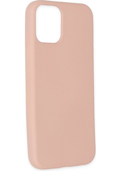 iPhone 11 Pro Kılıf Lansman Içi Kadife Lüx Tasarım Silikon Kapak - Pudra
