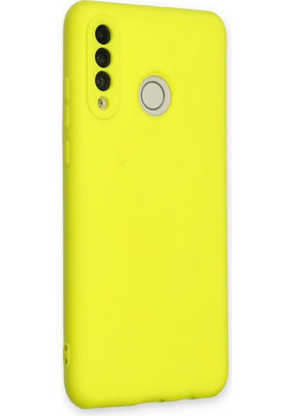 Huawei P30 Lite Kılıf Lansman Içi Kadife Lüx Tasarım Silikon Kapak - Sarı fiyatları