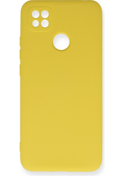 Xiaomi Redmi 9c Kılıf Lansman Içi Kadife Lüx Tasarım Silikon Kapak - Sarı