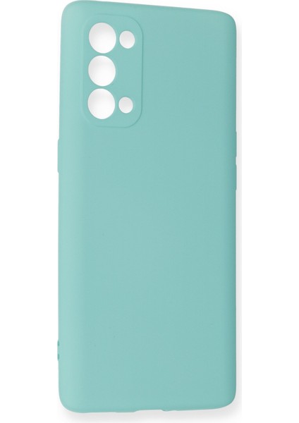 Oppo Reno 5 Pro Kılıf Lansman Içi Kadife Lüx Tasarım Silikon Kapak - Turkuaz fiyatları