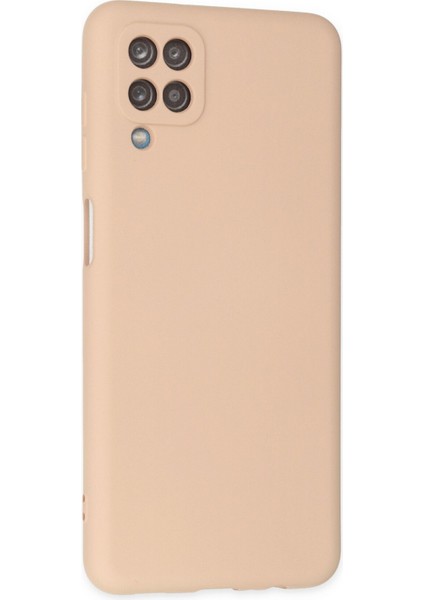 Samsung Galaxy A12 Kılıf Lansman Içi Kadife Lüx Tasarım Silikon Kapak - Pudra fiyatları