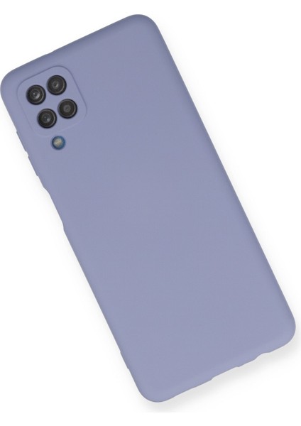 Samsung Galaxy A12 Kılıf Lansman Içi Kadife Lüx Tasarım Silikon Kapak - Lila modelleri