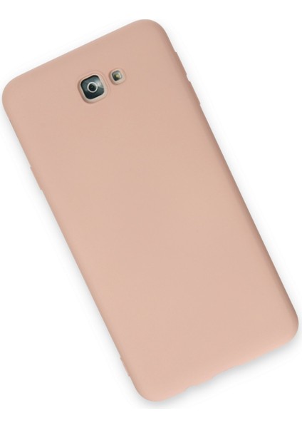Samsung Galaxy J7 Prime Kılıf Lansman Içi Kadife Lüx Tasarım Silikon Kapak - Pudra modelleri