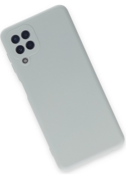 Samsung Galaxy M32 Kılıf Lansman Içi Kadife Lüx Tasarım Silikon Kapak - Buz Mavisi modelleri