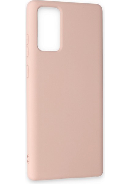 Samsung Galaxy Note 20 Kılıf Lansman Içi Kadife Lüx Tasarım Silikon Kapak - Pudra fiyatları