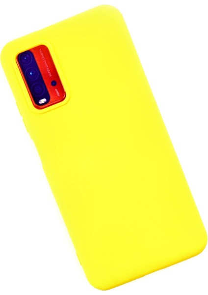 Xiaomi Redmi Note 9 4g Kılıf Lansman Içi Kadife Lüx Tasarım Silikon Kapak - Sarı fiyatları