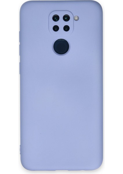 Xiaomi Redmi Note 9 Kılıf Lansman Içi Kadife Lüx Tasarım Silikon Kapak - Lila