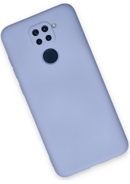 Xiaomi Redmi Note 9 Kılıf Lansman Içi Kadife Lüx Tasarım Silikon Kapak - Lila