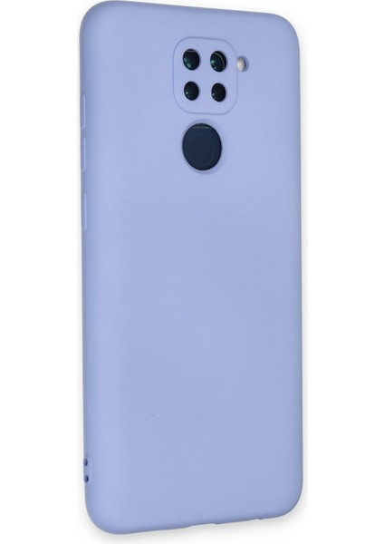 Xiaomi Redmi Note 9 Kılıf Lansman Içi Kadife Lüx Tasarım Silikon Kapak - Lila