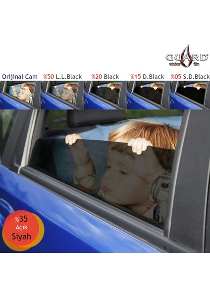 GT-100 1 Ply Çizilmez 50 cm x 60 mt %35 L.black Cam Filmi fiyatları