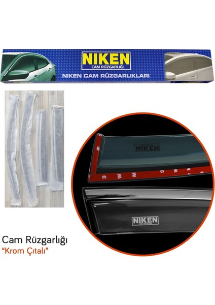 Kia Sportage 2010-2015 Kromlu Cam Rüzgarlığı 4 Lü modelleri