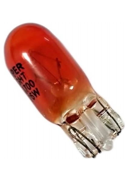 12V T10 Ampul Büyük Dipsiz 5W Amber SL3700 (10 Lu)