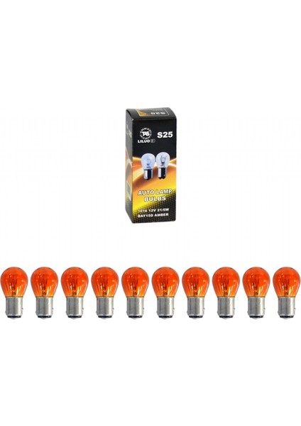 12V 1016 Ampul 21/5W BAY15D Amber SL3703 (10 Lu)