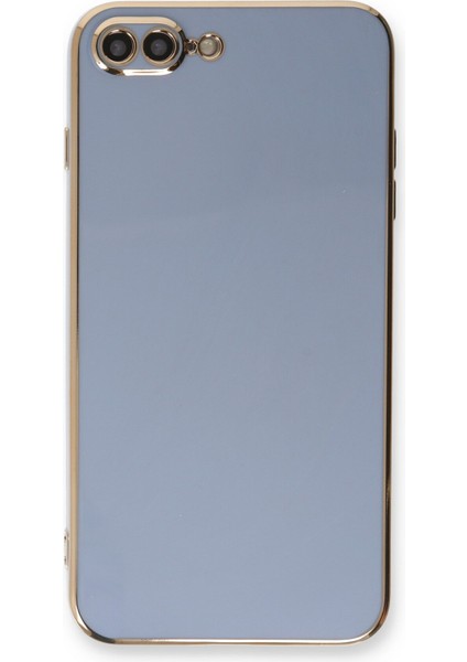 iPhone 8 Plus Kılıf Özel Tasarım Fit Kalıp Lüx Dizayn Silikon Kapak - Mavi fiyatları