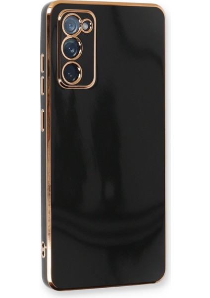 Samsung Galaxy S20 Fe Kılıf Özel Tasarım Fit Kalıp Lüx Dizayn Silikon Kapak - Siyah