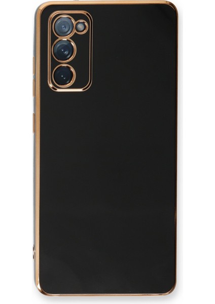 Samsung Galaxy S20 Fe Kılıf Özel Tasarım Fit Kalıp Lüx Dizayn Silikon Kapak - Siyah
