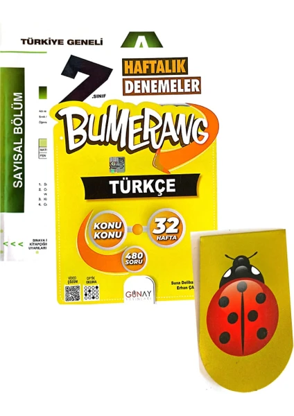 Günay Yayınları 7. Sınıf Bumerang Türkçe Deneme(Muba Yayınları Deneme + Ayraç )