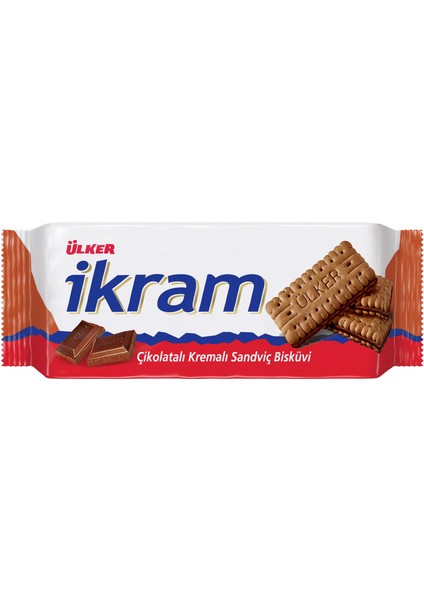 Ülker Ikram Bisküvi Çikolatalı x 24 Adet