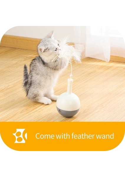 Kedi Yavru Topu Oyuncak Otomatik Yemek Tedavi Dağıtıcı Fırıldak Kedi Oyuncak Pet Teaser Değnek Tüylü Interaktif Kendinden Dönen Top Kedi Oyuncakları (Pembe) (Yurt Dışından) fiyatları