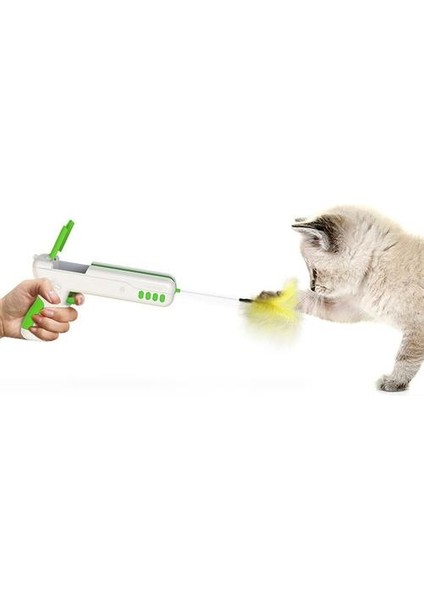 Komik Etkileşimli Kedi Oyuncak Tüy Topu ile Kedi Çubuk Kittenler Için Kukla Küçük Köpekler Pet Ürünleri Ateşli Tabancası Kedi Oyuncakları (Sarı) (Yurt Dışından) fırsatları