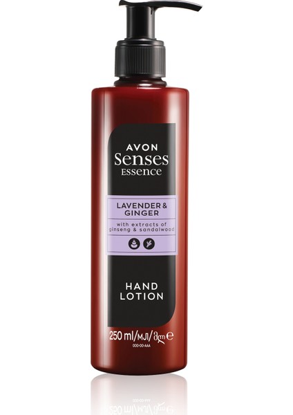 Senses Essence Lavender & Ginger Lavanta ve Zencefil El Losyonu 250 Ml.