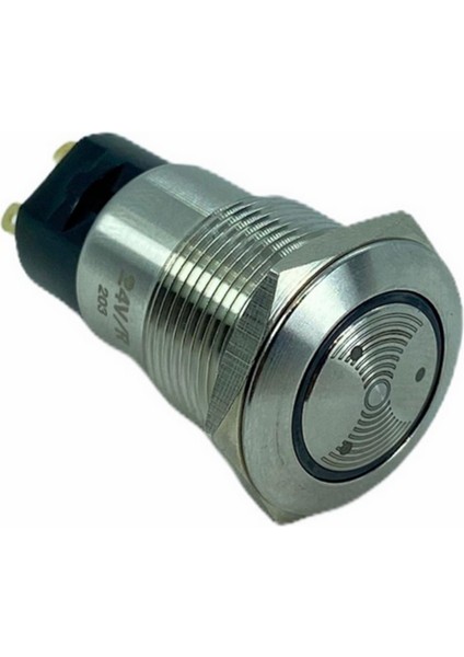 SAVA-19MM Metal Kırmızı Led'li Buzzer 24V