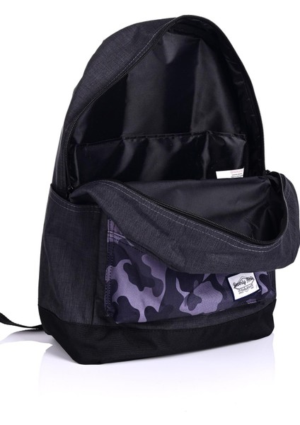 75554 Okul Sırt Çantası Siyah Kamuflaj indirimleri