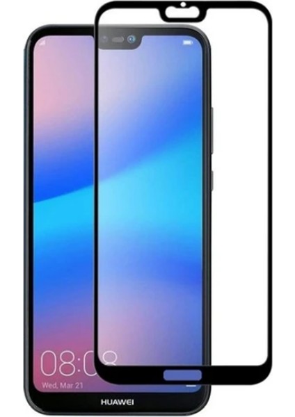Huawei P20 Lite Ekran Koruyucu 2 Adet Temperli 5d Tam Ekran Cam