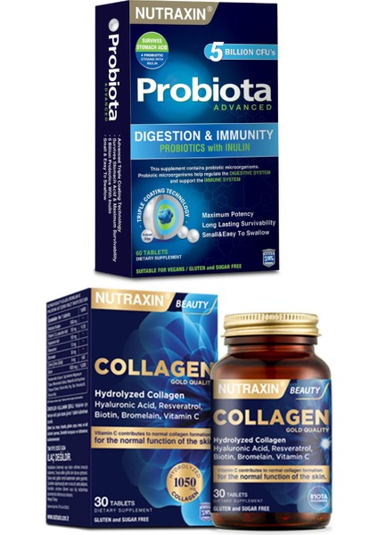 Beauty Collagen Gold Quality 30 Tablet, Probiota Advanced 60 Tablet Probiyotik