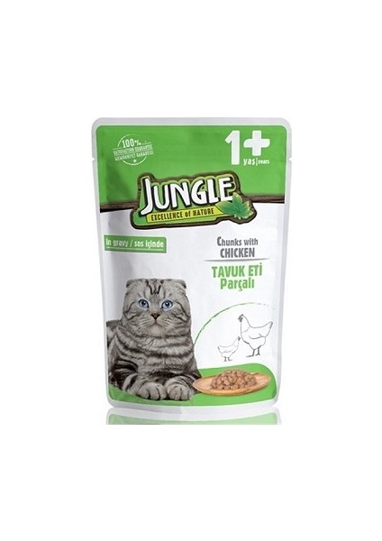 Tavuklu Yetişkin Kedi Pouch 100 gr x 24'lü