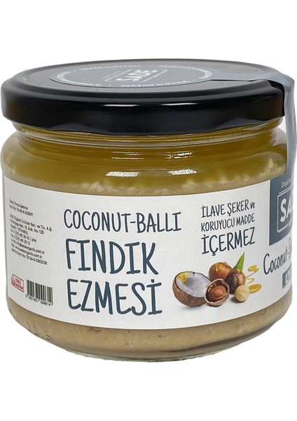 Sade Gurme Coconut & Ham Ballı Fındık Ezmesi 280 gr