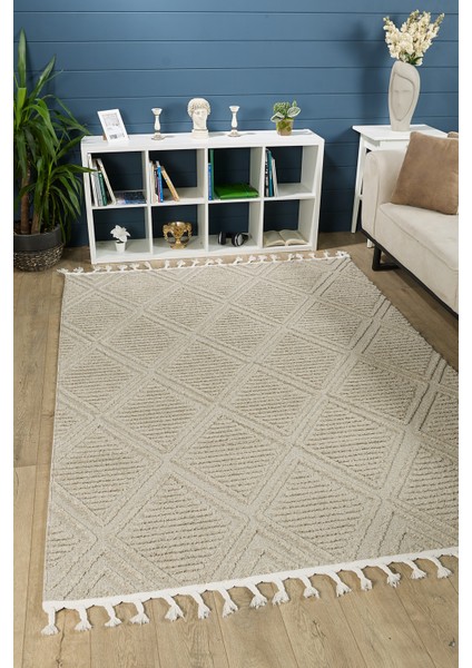 Quincey Bukleli Yumuşak Peluş Post Shaggy Krem Çocuk Odası Oturma Odası Salon Mutfak Halısı fiyatları