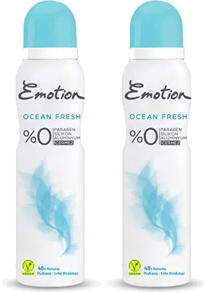 2 Adet Ocean Fresh Kadın Deodorant 150 ml