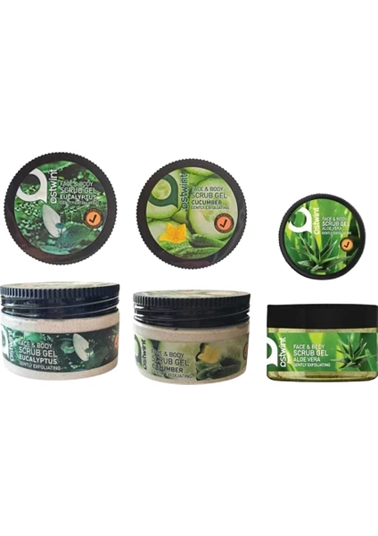 3 Lü Peeling Maske Scrub 300 ml 3 Lü Set