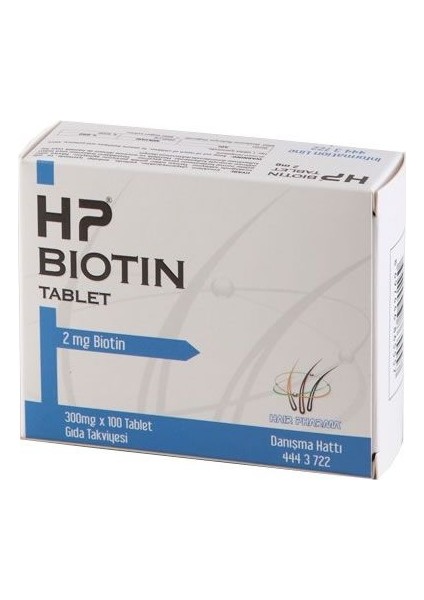 Hp Biotin 2 Mg 100 Tablet 2 Adet