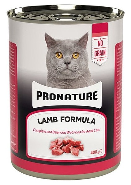 Cosmopol Store Pronature Tahılsız Kuzu Etli Ezme Yetişkin Kedi Konservesi 400 gr