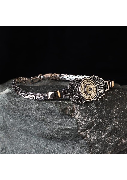 925 Ayar Gümüş Ayarlanabilir Ayyıldız Yüzük Kral Bileklik Set fiyatları