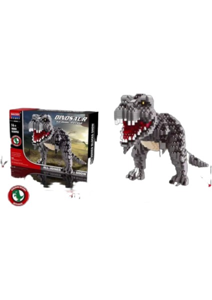28 cm Mini Bloklar Yeşil Dinozor Binası Oyuncak (Yurt Dışından)