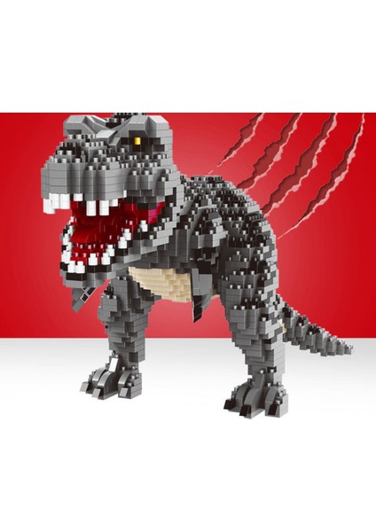 28 cm Mini Bloklar Yeşil Dinozor Binası Oyuncak (Yurt Dışından)