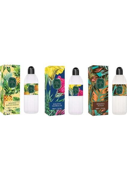 Kolonya Hawaii Ananas, Hatıralar ve Tütün Pet Şişe 400 ml