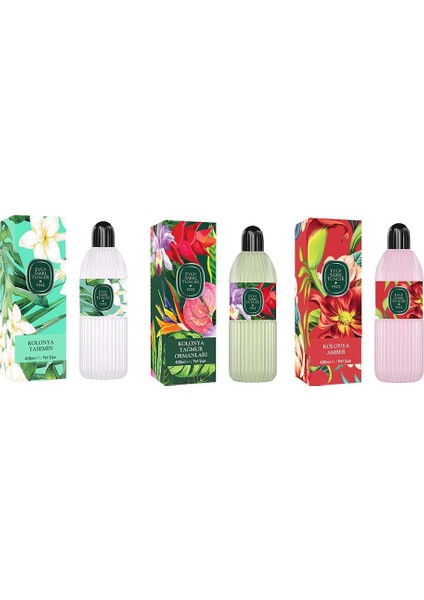 Kolonya Yasemin, Yağmur Ormanları ve Amber Pet Şişe 400 ml