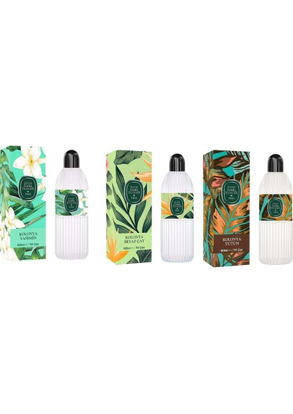 Kolonya Yasemin, Beyaz Çay ve Tütün Pet Şişe 400 ml